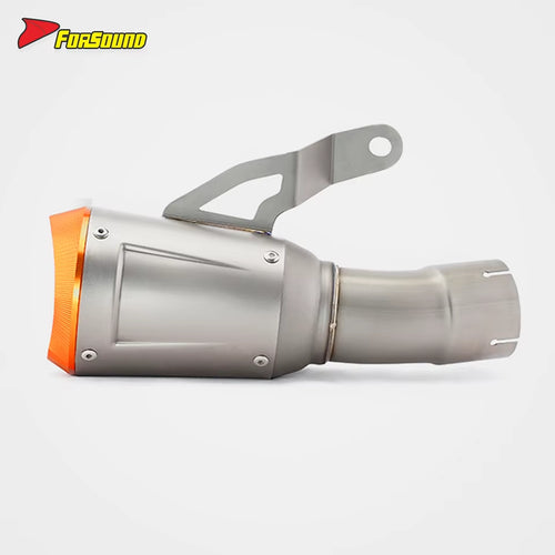 S1000RR Right AR Curved Exhaust Pipe 2009-2024 New Stainless Steel Precision Welding Racing Sound Includes Tip/Muffler FORSOUND
