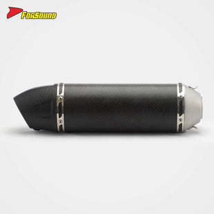 Carbon Fiber 51Mm End Can Exhaust Pipe for Universal Motorcycle Pipe