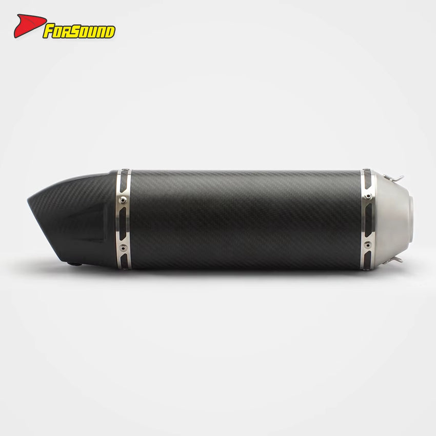 Carbon Fiber 51Mm End Can Exhaust Pipe for Universal Motorcycle Pipe