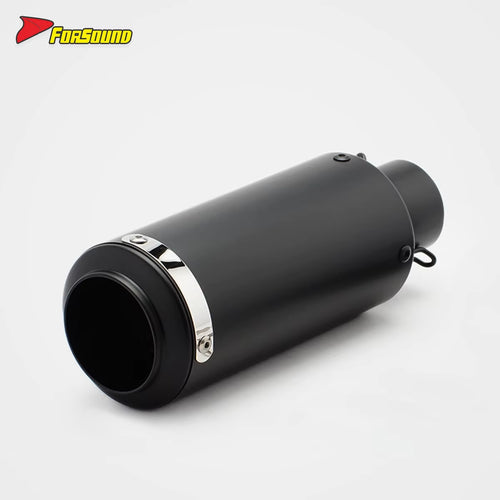 RS Original Stainless Steel Carbon Fiber Modified Motorcycle Exhaust Muffler New Condition Pipe End Can