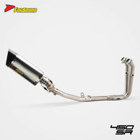 FORSOUND for 450SR/NK Full Exhaust Pipe K10 Stainless Steel Carbon Fiber Retrofit/Upgrade Condition New
