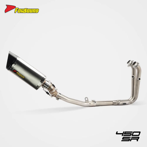 FORSOUND for 450SR/NK Full Exhaust Pipe K10 Stainless Steel Carbon Fiber Retrofit/Upgrade Condition New