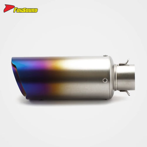 Stainless Steel 51Mm Car Mouth Young Lion End Can Exhaust Pipe Universal Motorcycle Pipe