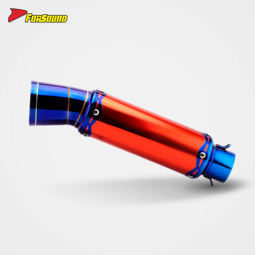 RS Original Stainless Steel Modified Motorcycle Exhaust Pipe Tail Section of the Exhaust Pipe End Can 51Mm Caliber