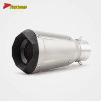 New Condition 51Mm/60Mm Universal Motorcycle Exhaust Muffler with DB Killer Race-Inspired Sound for ZX-4R ZX-6R MT09 MT03