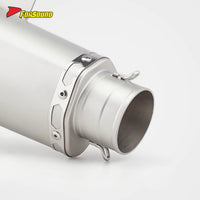 For ADV 350 Extended Slanted Hexagonal Mid-Rear Section Stainless Steel Exhaust Deep Sport Note 2024-2025 Model FORSOUND