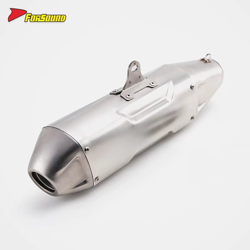 Universal 51Mm New Stainless Steel Off-Road Exhaust Exhaust Pipe Muffler DB Killer End Can for ZX-10R CF800NK MT03 MT07 GSX-250R