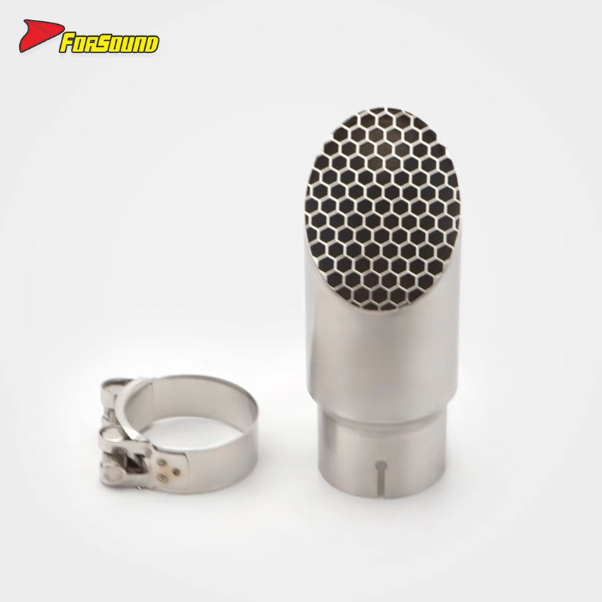 FORSOUND Kawasaki Z900 Stainless Steel Beveled Honeycomb One-Piece Mid-Rear Exhaust Retrofit/Upgrade Factory Direct Supply Bulk