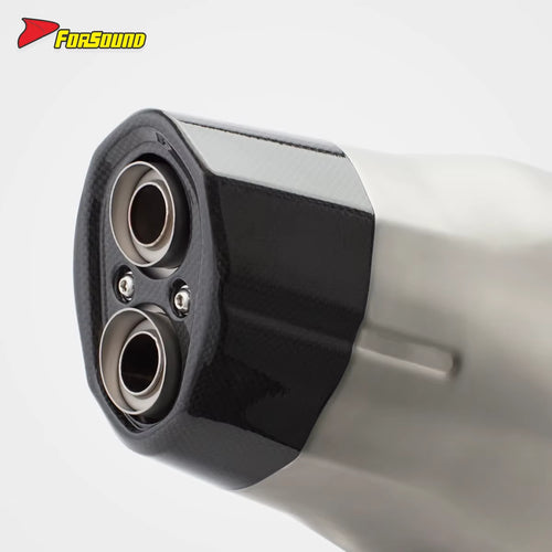 RS Original Custom Carbon Fiber Exhaust System Forsound Silver for R1250GS ADV 2019-23 New Condition Middle Motorcycle Exhaust 1