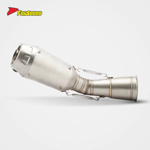 For ZONTES 703RR 2023-2025 Embossed Exhaust Pipe Slip-On Muffler Section Escape Zontes 703Rr Supersport Racing OEM Gp.Style