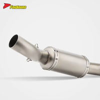 New for Trident 660 2020-2025 Stainless Steel Front Middle & Carbon Fiber Rear Exhaust Pipes Retrofit/Upgrade Compatible