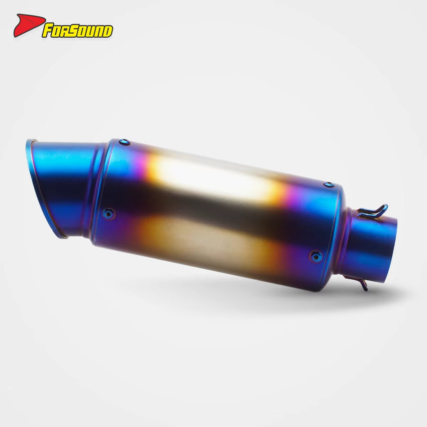 Stainless Steel 51Mm Exhaust End Can for Universal Motorcycle 51Mm Pipe