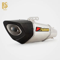 RS for Carbon Fiber Motorcycle Modified Exhaust Pipe Exhaust Pipe with Hanger for Master Z900 CF675SR 4R GSX Ninja400 Race 600