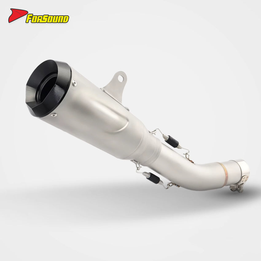 Exquisite and Heat Resistant Stainless Steel 51Mm Motorcycle Mid-Tail Integrated Exhaust Pipe for SUZUKI GSX250R Sportbike