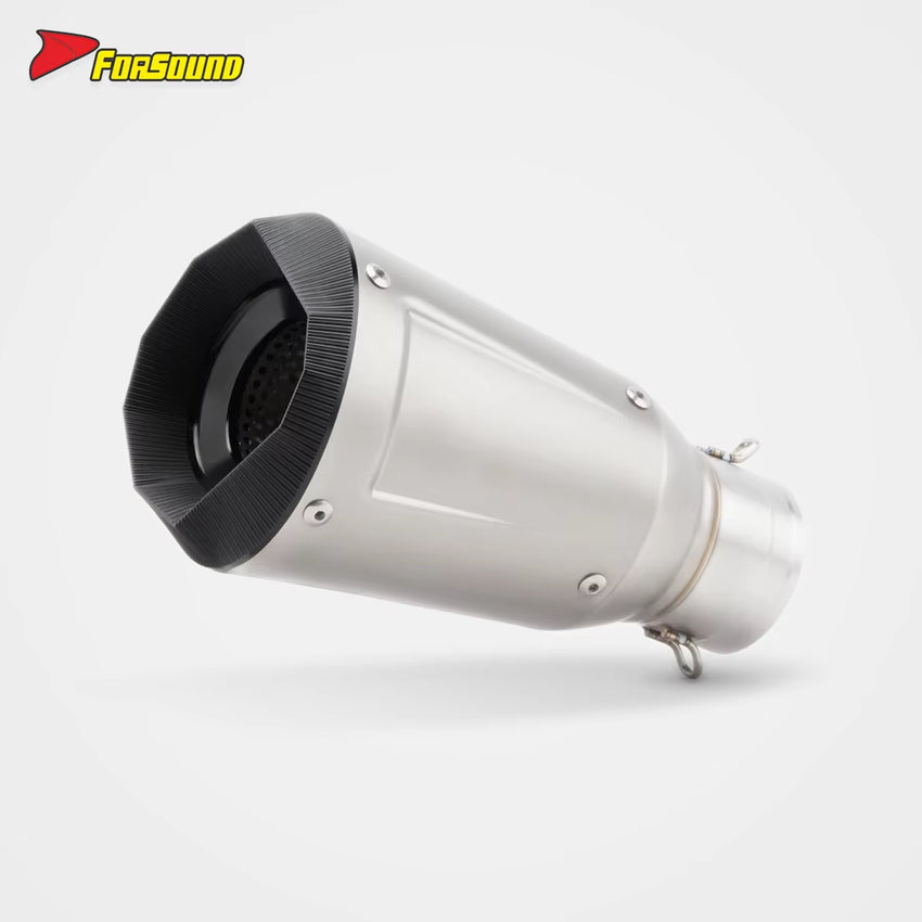 New Condition 51Mm/60Mm Universal Motorcycle Exhaust Muffler with DB Killer Race-Inspired Sound for ZX-4R ZX-6R MT09 MT03