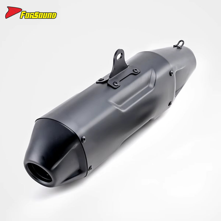 RS Original Universal Stainless Steel Muffler Exhaust Pipe New Condition DB Killer for XMAX300 R6 R25 CBR400R ADV150 CRF300