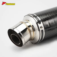 Stainless Steel Carbon Fiber 60Mm Yoshimura Exhaust Pipe for Universal Motorcycles Escapes Yoshimura Carbono