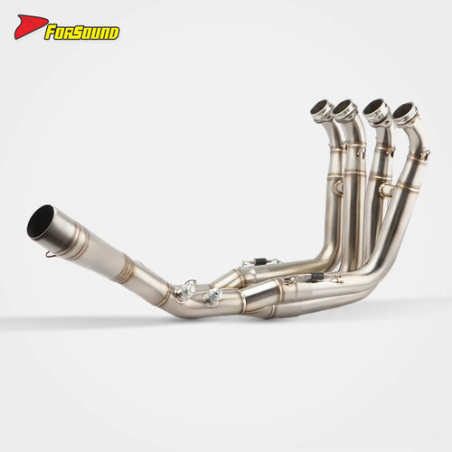 ปลายท่อไอเสีย Forsound สำหรับ S1000RR/S1000R 2010 คาร์บอนไฟเบอร์สเตนเลสสตีล ใหม่ ใช้ได้กับท่อไอเสียกลาง-ท้าย/อัปเกรด