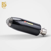 Stainless Steel Carbon Fiber 51Mm Exhaust End Can for Universal Motorcycle 51Mm Pipe