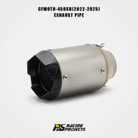 New FORSOUND Stainless Steel 51Mm AR Embossed Tail Exhaust Pipe (Black/Silver) for 450SR/NK Motorcycle