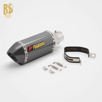 RS Locomotive Modified 51Mm Universal Exhaust Pipe Short Hexagonal Single Hole Tail Section NINJA400 CBR650R RC3
