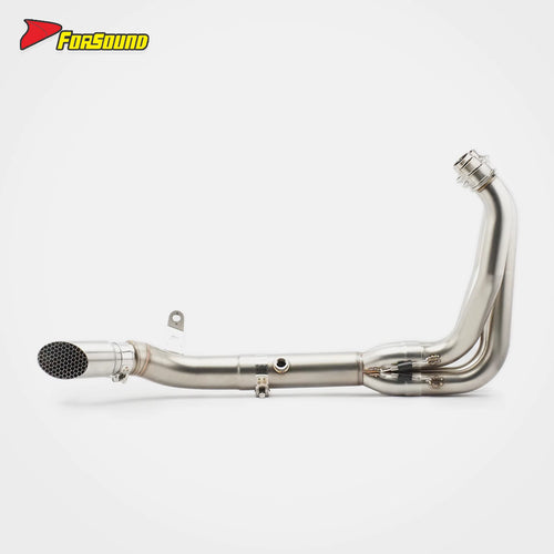 ท่อไอเสีย FORSOUND Kawasaki Z900 Euro Version ทรงรังผึ้ง ปลายท่อไอเสียคู่ มีเซ็นเซอร์ออกซิเจน ท่อไอเสียทั้งระบบ สเตนเลส ปี 2017-2026