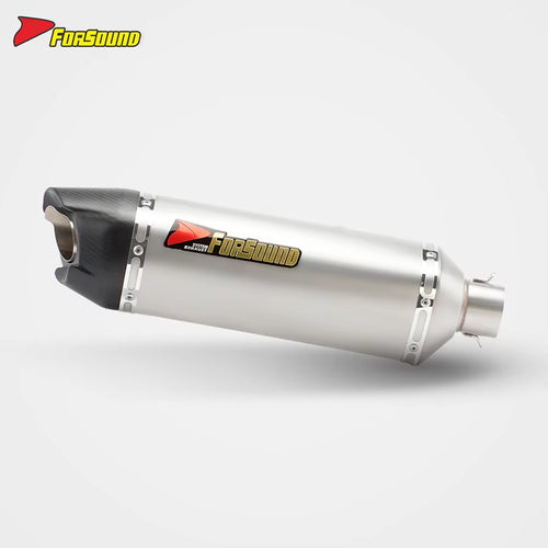 Stainless Steel Carbon Fiber 51Mm End Can Exhaust Pipe for Universal Motorcycle Pipe