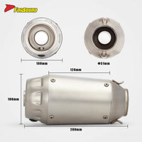 Stainless Steel 51Mm Full Motorcycle Exhaust System Yamaha R3 Exhaust ODM&OEM