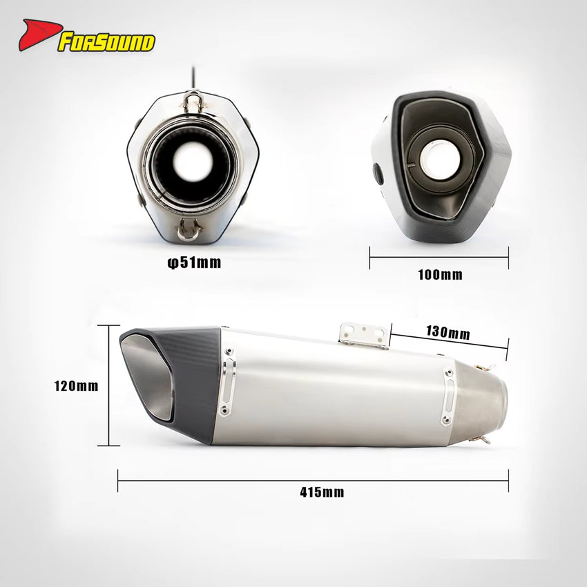 For X-ADV Titanium Alloy 51Mm Exhaust Full Motorcycle Exhaust System for X-ADV