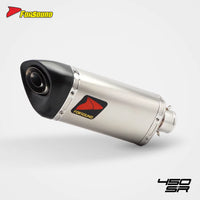 New Stainless Steel Carbon Fiber K11 Mid-Tail Exhaust Pipe for Motorcycle for CFMOTO 450SR/NK