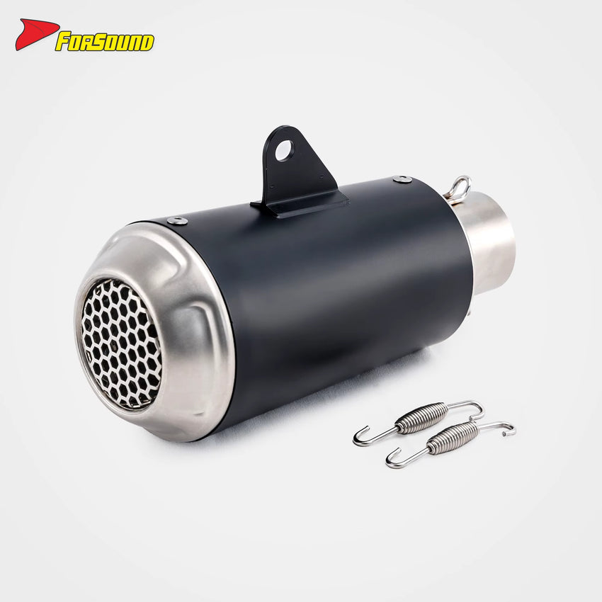Stainless Steel Black Spray Paint 51Mm LV-10 End Can Exhaust Pipe Universal for Motorcycle Pipe