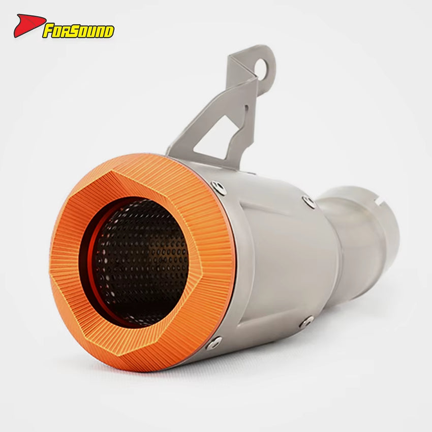 2022-2023 for S1000RR S1000R Titanium Carbon Fiber Stainless Steel Exhaust Pipe AR Curved Design FORSOUND Brand New