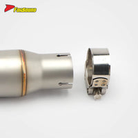 For HAOJUE SUZUKI GSX250R Stainless Steel 60Mm Caliber Motorcycle Mid-Section Exhaust Compatible with Original Front Section