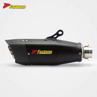RS Original Universal Modified Motorcycle Exhaust Pipe Stainless Steel Pioneer Carbon Fiber Tail Section 51Mm Diameter New
