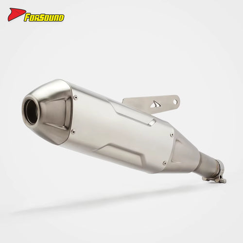 For CFMOTO 450Mt Stainless Steel Welded Mid-Tail Exhaust for 2023-2025 Present Adventure Fit Performance Upgrade Kit OEM&ODM