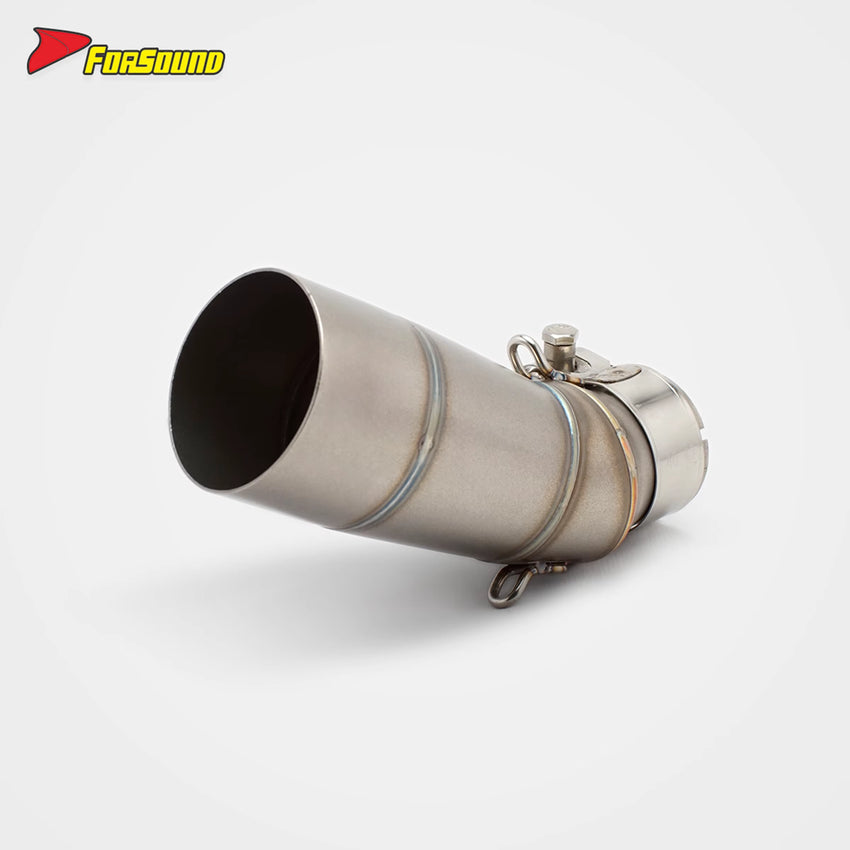 For C400X Stainless Steel Carbon Fiber Straight Pipe Exhaust Retrofit/Upgrade Kit Tip Muffler End Cap for 2018-2020 Maxi-Scooter