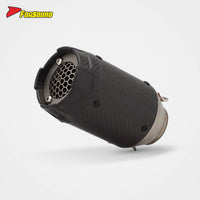 RS for Motorcycle ZX-4R CBR650 S1000R Z900 Exhaust Pipe Tail Section Carbon Fiber Honeycomb Nozzle Perfect Condition