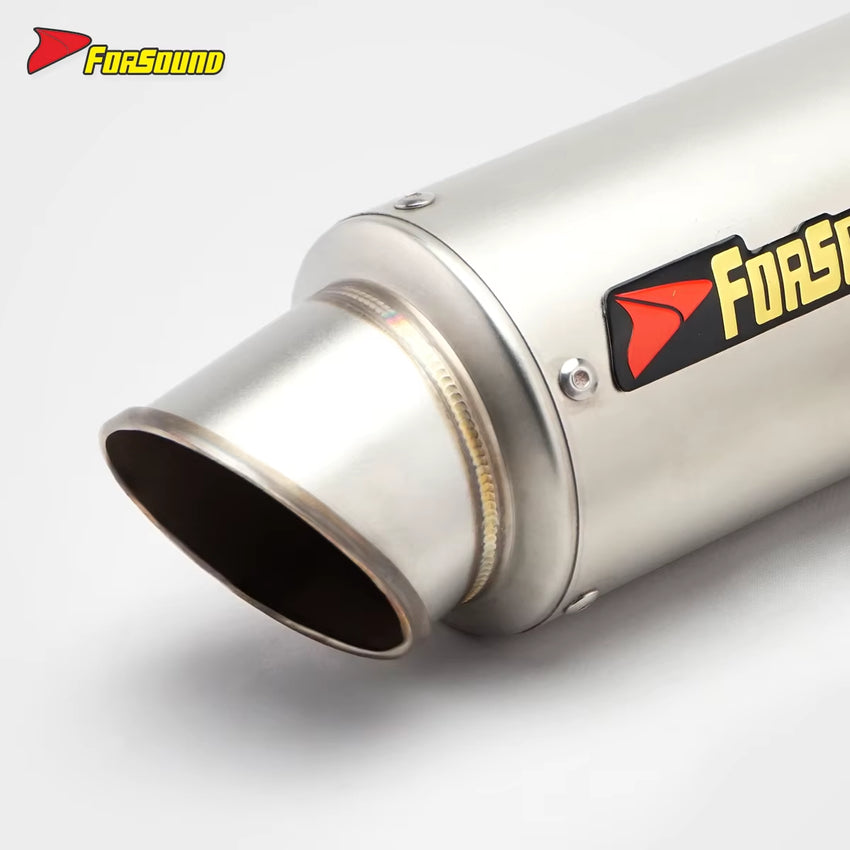 Stainless Steel 51Mm Exhaust End Can for Universal Motorcycle 51Mm Pipe