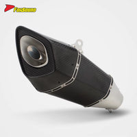 For ZONTES 703RR Carbon Fiber Full Straight Exhaust System Dominator-Style Zontes 703Rr Tail Exhaust with Oxygen Sensor OEM&ODM