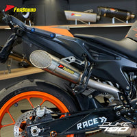 Stainless Steel Carbon Fiber Mid-Tail Exhaust Pipe for KTM790/890 Motorcycles New Condition Catalytic Converter