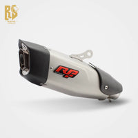 RS Original Universal Modified Motorcycle Exhaust Pipe Pioneer Carbon Fiber Cover Tail Section 51Mm Diameter Stainless Steel