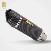 Small Roman Exhaust Pipe Stainless Steel and Carbon Fiber for Universal Motorcycles New Condition