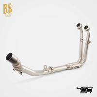 Stainless Steel Front and Middle Exhaust Pipe for Motorcycle CFMOTO 450SR/NK