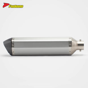 RS Original Modified Stainless Steel Exhaust Pipe Universal Single Hole Tail Section 51Mm Extended Hexagonal Body Condition New