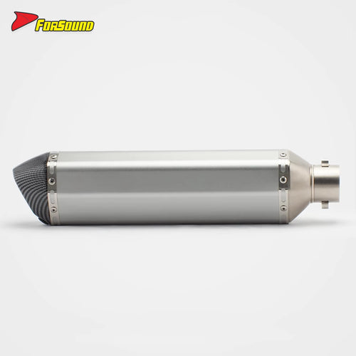 RS Original Modified Stainless Steel Exhaust Pipe Universal Single Hole Tail Section 51Mm Extended Hexagonal Body Condition New