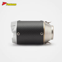 RS Original 703RR Embossed Carbon Fiber Motorcycle Exhaust Pipe Stainless Steel Modified Tail Section 675NK 51Mm Black New