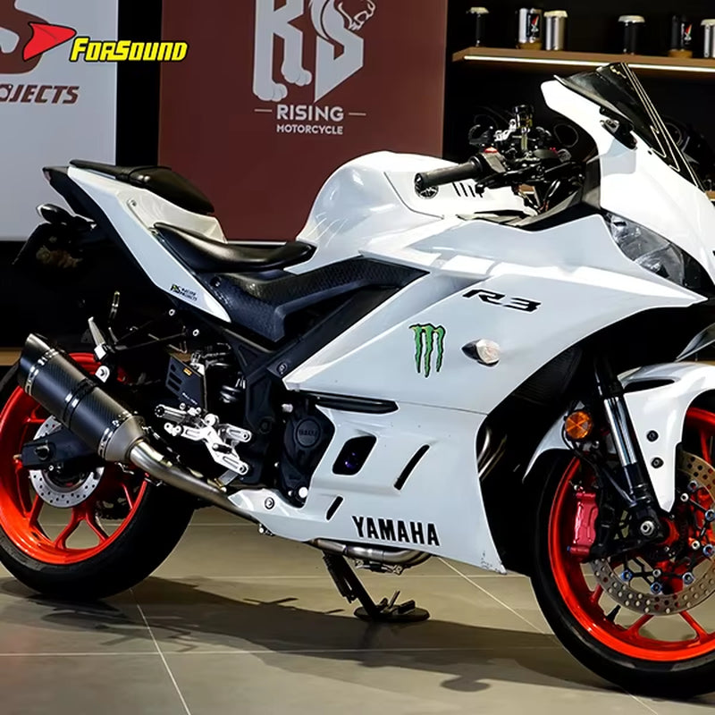 Stainless Steel Carbon Fiber 51Mm Motorcycle Exhaust System for Yamaha R3 Full Exhaust ODM&OEM