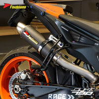 Stainless Steel Carbon Fiber Mid-Tail Exhaust Pipe for KTM790/890 Motorcycles New Condition Catalytic Converter