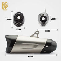RS for 800MT Race ADV 600 Ninja Z650RS 525X Motorcycle Modified Carbon Fiber Exhaust Pipe Tail Section Water Bird Tail Section