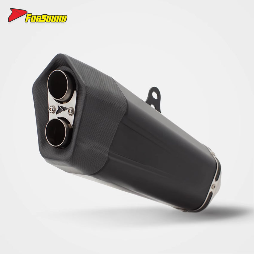 For KAWASAKI Ninja400 51Mm Caliber Stainless Steel Motorcycle Mid-Tail Integrated Exhaust Pipe Twin-Cylinder Power Boost OEM